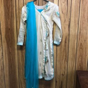 3 piece kids Pakistani dress size small